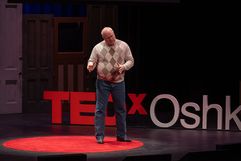Dr. Andrew Campbell speaking at TEDx